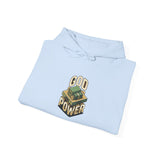 God Power Hoodie — Vintage Stack of Cash Faith Graphic Hooded Sweatshirt