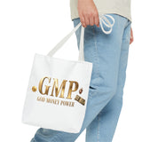 GMP "God Money Power" Gold Logo Tote Bag