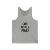 God Money Power Tank Top — Bold Inspirational Faith & Hustle Graphic Tank