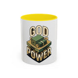 God Power Coffee Mug – Faith & Prosperity Accent Mug (11/15oz)