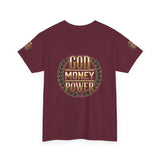 God Money Power Tee — Inspirational Faith & Success Graphic T-Shirt