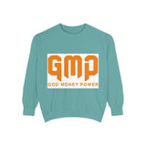 GMP ‘God Money Power’ Sweatshirt — Bold Orange Logo Crewneck