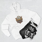 Hoodie — 'God Money Power' Vintage Emblem Fleece Hoodie
