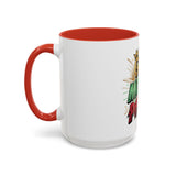 God Money Power Accent Coffee Mug — Bold Motivational Religious Coffee Cup (11/15oz)