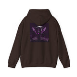 Angel Of Death Hoodie — Purple Gothic Angel Graphic Sweatshirt