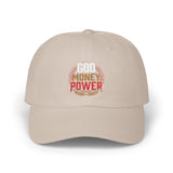 God Money Power Dad Cap – Black Embroidered Baseball Hat