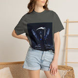 Angel Of Death- Reaper Angel Graphic T-Shirt – Dark Gothic Scythe Design
