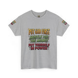 Inspirational Faith Tee — "Put God First, Hustle for the Money, Put Yourself in Power"