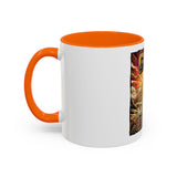Coffee Mug - 'God Money Power' Pyramid Graphic Accent Mug (11/15oz)