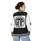 Letterman Jacket - "GMP (God Money Power)" Black & White Varsity Jacket