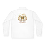 GMP 'God Money Power' Quarter-Zip Pullover – Gold Tiger Crest