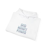 Hoodie — "God Money Power" Chrome Text Pullover