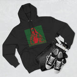 Hoodie — Red & Green Saint Graphic Pullover