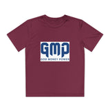 GMP "God Money Power" Youth Tee - Athletic Faith-Based Logo Shirt