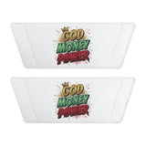 Slides - 'God Money Power' Graphic Men's Slide Sandals