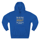 Hoodie — “Put GOD First, Hustle For The MONEY” Motivational Religious Graphic Hoodie