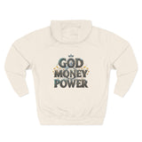 God Money Power Hoodie — Graphic Faith & Hustle Pullover