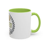 God Money Power Accent Coffee Mug — Inspirational Faith & Success Ceramic Mug (11/15 oz)