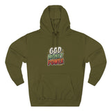 God Money Power Hoodie — Retro Bold Graphic Pullover
