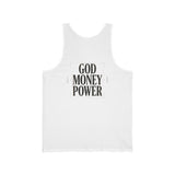God Money Power Tank Top — Bold Inspirational Faith & Hustle Graphic Tank