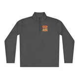Quarter-Zip Pullover — Bold Retro "GMP: God Money Power" Graphic