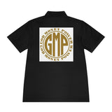 GMP 'God Money Power' Men’s Polo — Gold Logo Athletic Golf Shirt