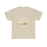 Money Graphic Tee — "Money" Gold Lettering Casual Cotton Shirt