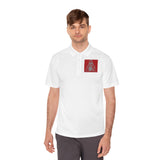 Polo Shirt — Religious Graphic 'God Money Power' Chest & Back Print