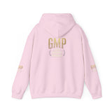 GMP Crest Hoodie — White Gold Logo Pullover