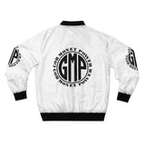 God Money Power Bomber Jacket — White Logo Men's Bomber