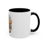 God Money Power- Pumpkin Coffee Mug — Halloween Accent Mug (11/15oz)