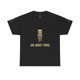 God · Money · Power Tee — GMP Gold Block Logo T-Shirt