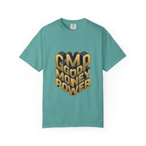 Good Money Power Graphic Tee — GMP 3D Gold Lettering T-Shirt