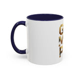 Coffee Mug — G.M.P. (God Money Power) Gold Accent Ceramic Mug