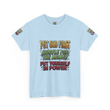 Inspirational Faith Tee — "Put God First, Hustle for the Money, Put Yourself in Power"
