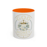 God, Money & Power Coffee Mug — Faith-Inspired Crown & Cash Design (11/15oz)