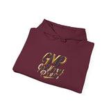 God Money Power (GMP) Hoodie – Inspirational Gold Script Pullover