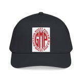 GMP Circle Logo Baseball Cap — 'Good Money Power' Red Embroidered Hat