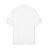 Embroidered Gold Bear Polo Shirt - Classic Casual Polo with Small Chest & Sleeve Embroidery