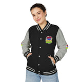 Letterman Jacket — GMP Good Money Power Colorful Splash Varsity Coat