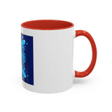 Blue Urban Prayer Coffee Mug — "God, Money, Power" Accent Mug