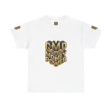 Money Power T-Shirt — Gold 3D "GMP Good Money Power" Graphic Tee