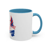 God Money Power Accent Coffee Mug — Patriotic Jesus Design (11/15oz)