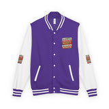 Letterman Jacket — "Put GOD First, Hustle For The MONEY, Put Yourself In POWER" Inspirational Varsity Coat