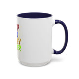 GMP God Money Power Accent Coffee Mug — Colorful Motivational Tea Cup (11/15 oz)