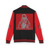 Letterman Jacket — 'God Money Power' Graphic Varsity Jacket