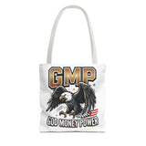 GMP Eagle Tote Bag — "God Money Power" Patriotic Graphic Tote