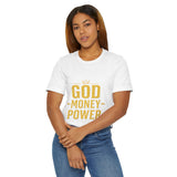 God Money Power T-Shirt — Faith & Prosperity Graphic Tee
