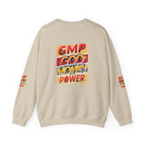 GMP God Money Power Graphic Crewneck Sweatshirt
