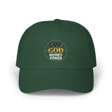 GMP GOD Embroidered Dad Cap — Classic White Baseball Hat